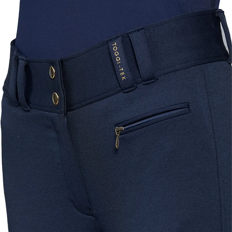 Toggi Hayes Ladies Full Seat Winter Breeches - Navy-6