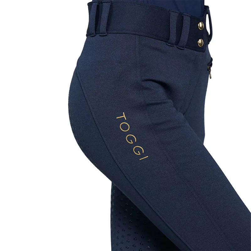 Toggi Hayes Ladies Full Seat Winter Breeches - Navy-8