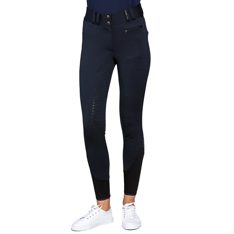 Toggi Hayes Ladies Full Seat Winter Breeches - Navy-4