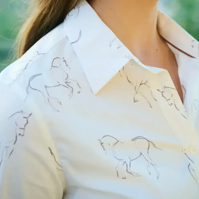 Toggi Sigrid Womens Printed Shirt - White-1