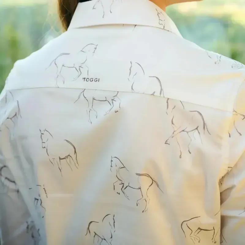 Toggi Sigrid Womens Printed Shirt - White-2