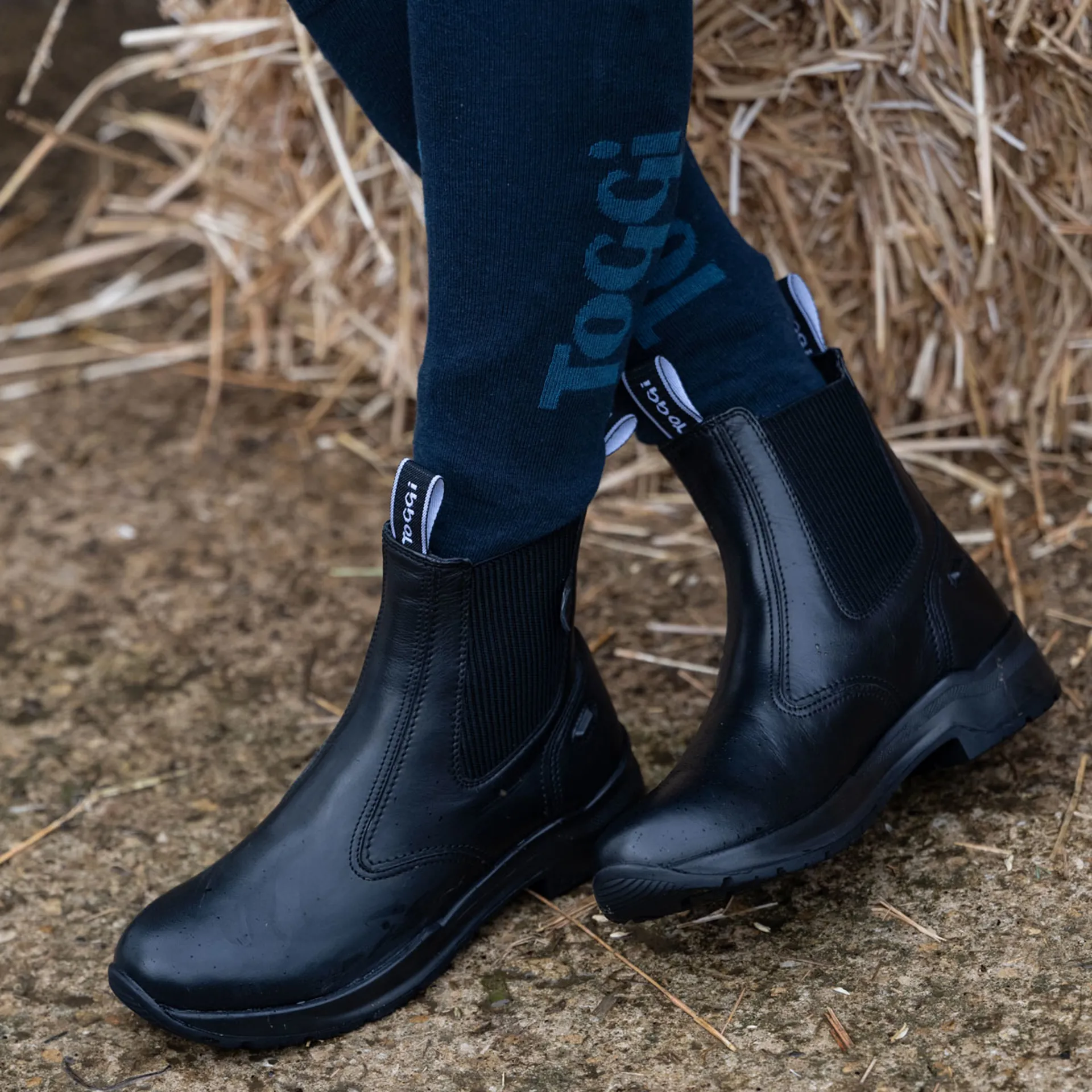 Toggi Barrington Adults Waterproof Jodhpur Boots - Black