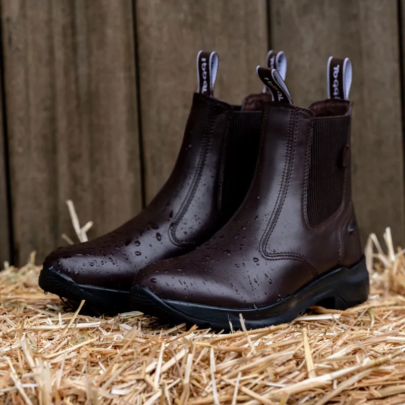 Toggi Barrington Adults Waterproof Jodhpur Boots - Dark Brown-10