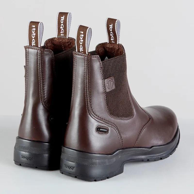 Toggi Barrington Adults Waterproof Jodhpur Boots - Dark Brown-2