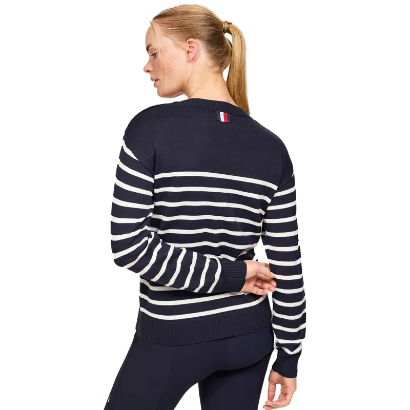 Tommy Hilfiger Fairfield Ladies Stripe Sweatshirt - Desert Sky-1