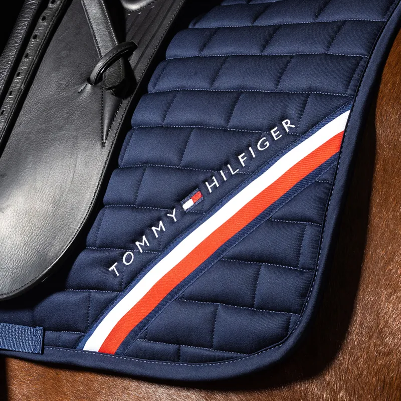 Tommy Hilfiger Global Stripe Dressage Saddlecloth - Desert Sky-2