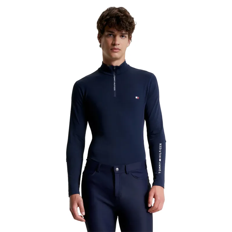 Mens tommy hilfiger quarter zip hotsell