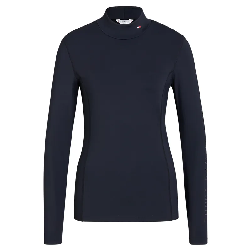 Tommy Hilfiger Ava Womens High Neck Base Layer - Desert Sky-1