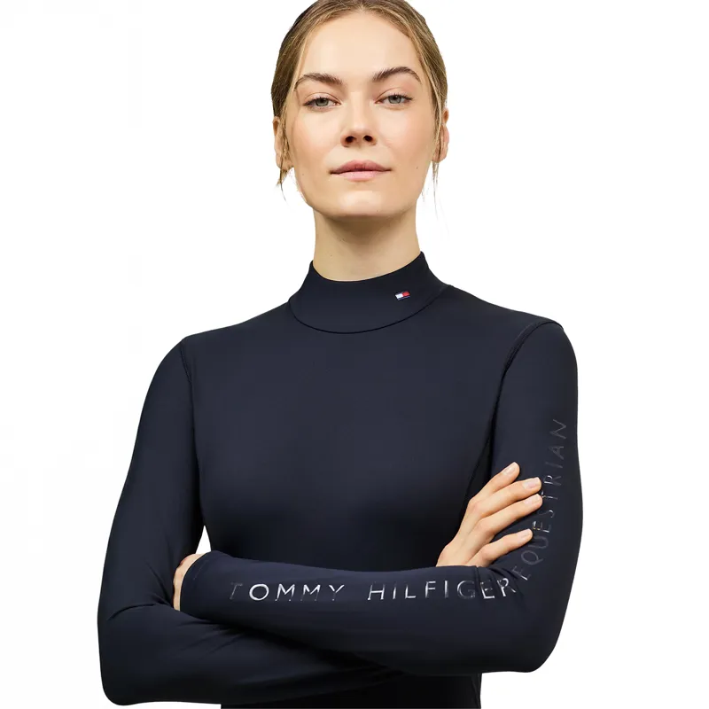 Tommy Hilfiger Ava Womens High Neck Base Layer - Desert Sky-3