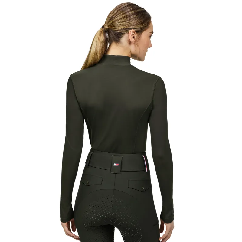 Tommy Hilfiger Ava Womens High Neck Base Layer - Pine-2