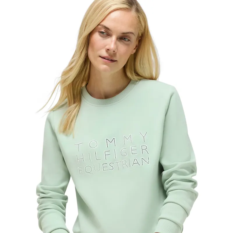 Tommy Hilfiger Belair Rhinestone Womens Sweatshirt - Belair Mint Pre-Order-4