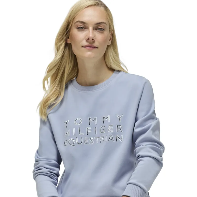 Tommy Hilfiger Belair Rhinestone Womens Sweatshirt - Sweet Blue Pre-Order-3