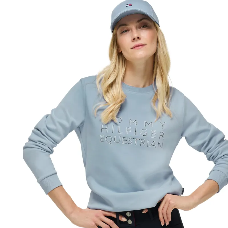 Tommy Hilfiger Belair Rhinestone Womens Sweatshirt - Sweet Blue Pre-Order-4