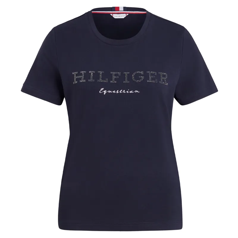 Tommy Hilfiger Belmont Ladies Rhinestone T-Shirt - Desert Sky-1