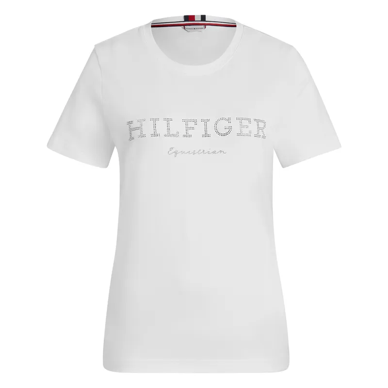 Tommy Hilfiger Belmont Ladies Rhinestone T-Shirt - Optic White-1