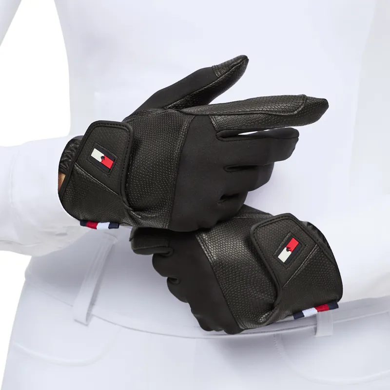 Tommy Hilfiger Bryce Winter Riding Gloves - Black-1