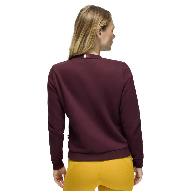 Tommy Hilfiger Campus Womens Sweatshirt - Deep Burgundy Pre-Order-3