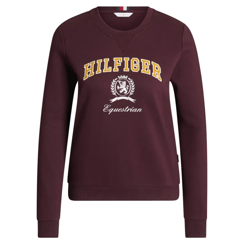 Tommy Hilfiger Campus Womens Sweatshirt - Deep Burgundy Pre-Order-1