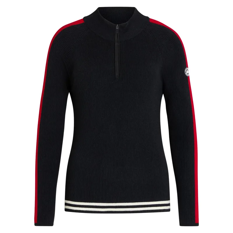 Tommy Hilfiger Carol Womens 1/4 Zip Riding Sweater - Desert Sky-3