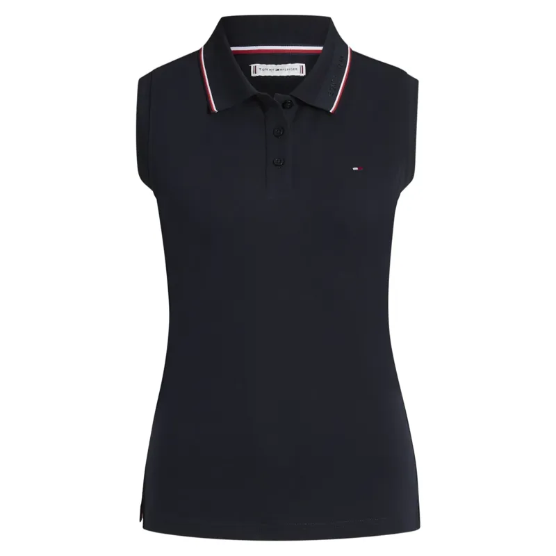 Tommy Hilfiger Cordova Womens Sleeveless Polo Shirt - Desert Sky Pre-Order-3