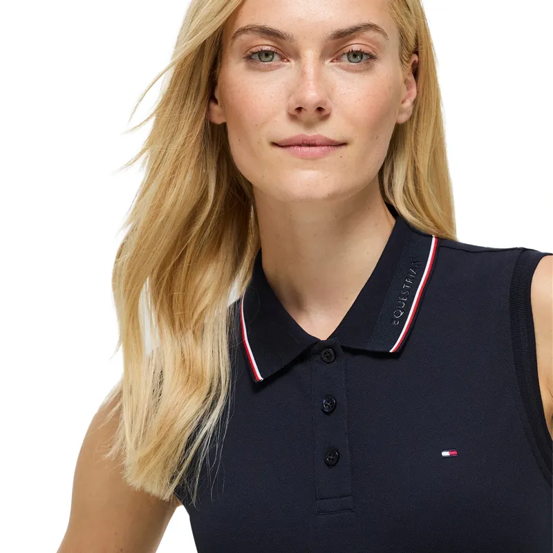 Tommy Hilfiger Cordova Womens Sleeveless Polo Shirt - Desert Sky Pre-Order-5