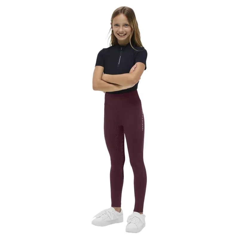 Tommy Hilfiger Devon Junior Full Grip Riding Tights -  Deep Burgundy Pre-Order-2