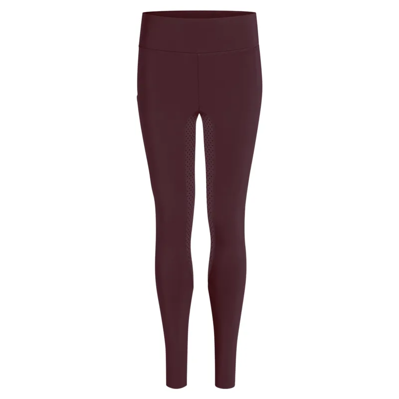 Tommy Hilfiger Devon Junior Full Grip Riding Tights -  Deep Burgundy Pre-Order-3
