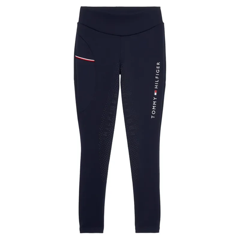 Tommy Hilfiger Elmira Full Grip Womens Riding Tights - Desert Sky-1