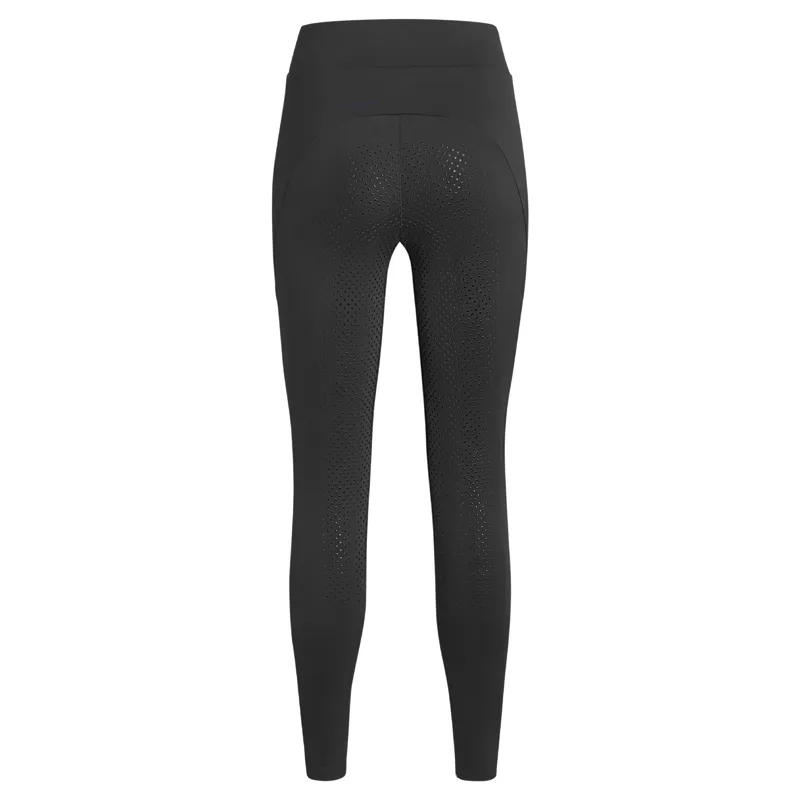 Tommy Hilfiger Elmira Rhinestone Womens Full Grip Riding Tights - Black-1