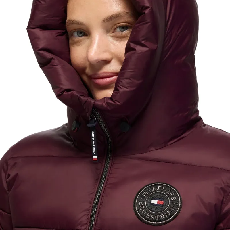 Tommy Hilfiger Glendale Womens Puffer Jacket - Deep Burgundy-7