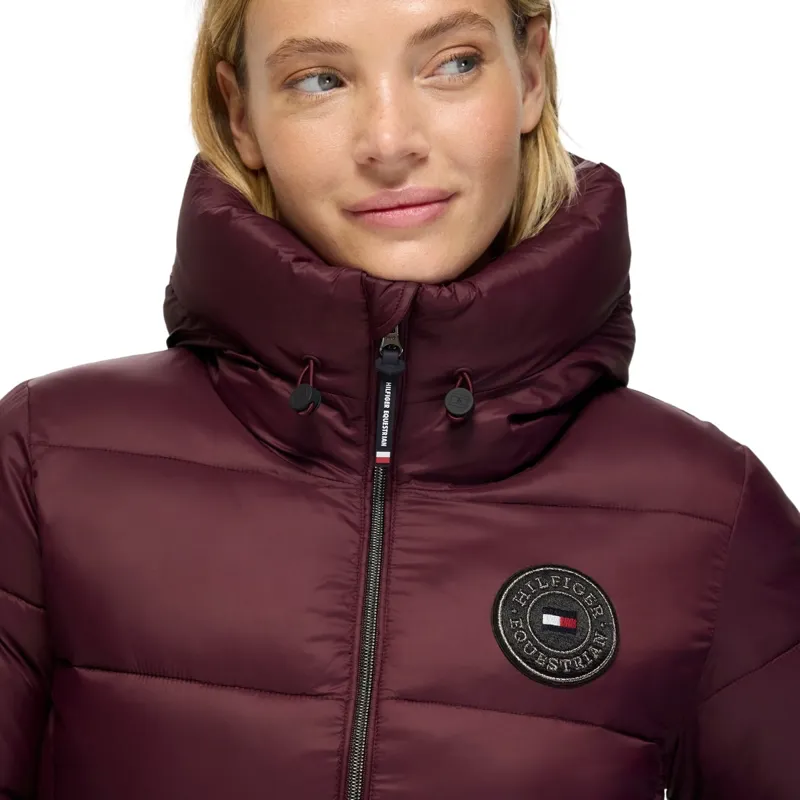Tommy Hilfiger Glendale Womens Puffer Jacket - Deep Burgundy-6