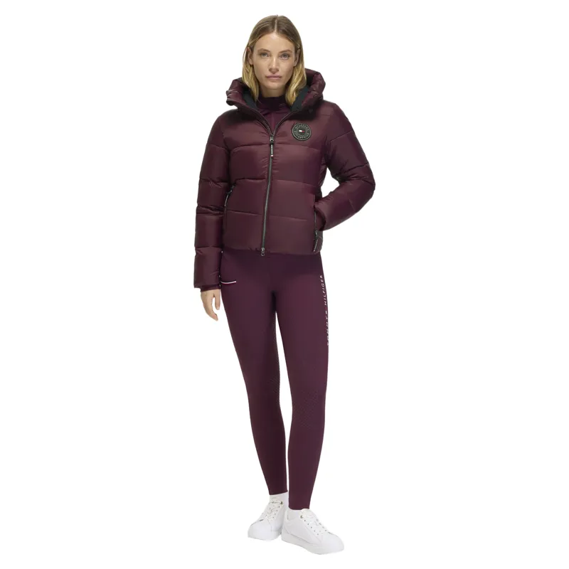 Tommy Hilfiger Glendale Womens Puffer Jacket - Deep Burgundy-3