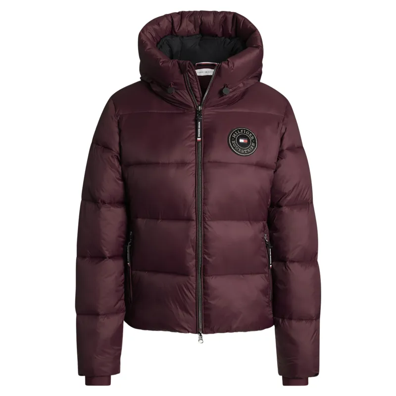 Tommy Hilfiger Glendale Womens Puffer Jacket - Deep Burgundy-2