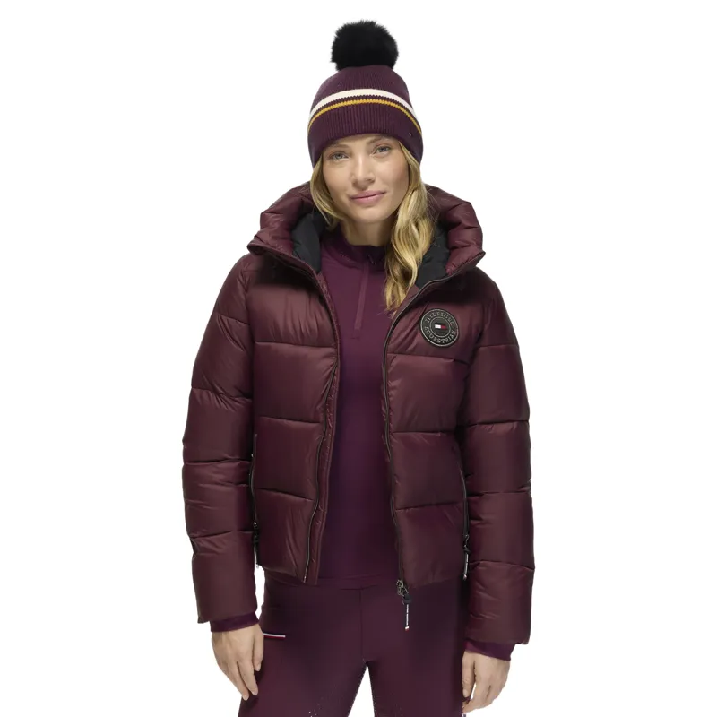 Tommy Hilfiger Glendale Womens Puffer Jacket - Deep Burgundy