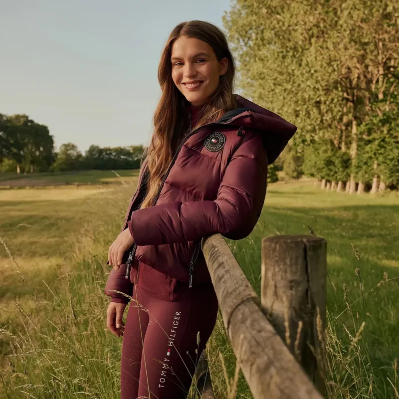 Tommy Hilfiger Glendale Womens Puffer Jacket - Deep Burgundy-5
