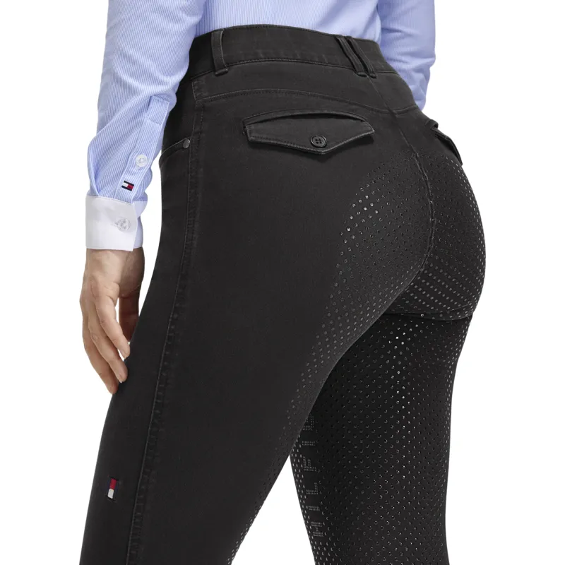 Tommy Hilfiger Hope Womens Full Grip Denim Breeches - Black Pre-Order-3