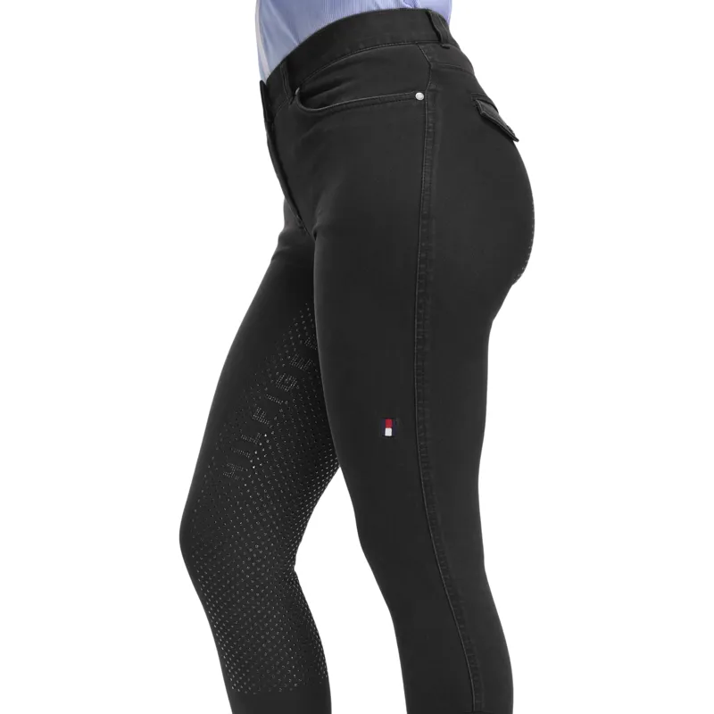 Tommy Hilfiger Hope Womens Full Grip Denim Breeches - Black Pre-Order-6
