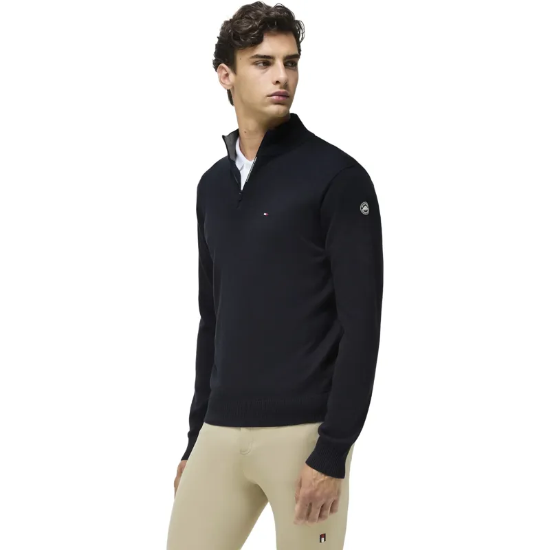 Tommy Hilfiger Irvine Mens 1/4 Zip Sweatshirt - Desert Sky Pre-Order-1