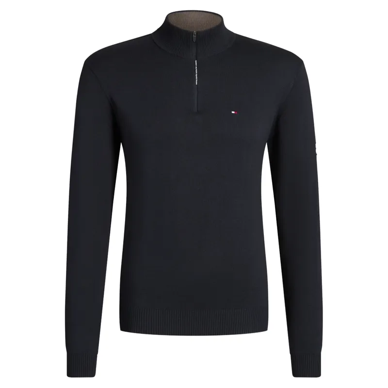 Tommy Hilfiger Irvine Mens 1/4 Zip Sweatshirt - Desert Sky Pre-Order-3