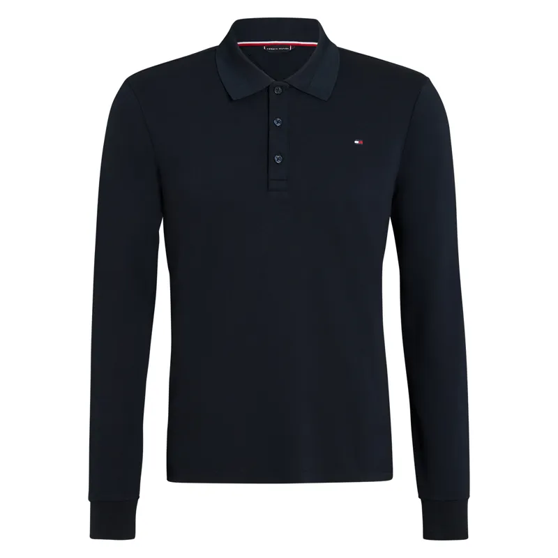 Tommy Hilfiger Erwin Mens Long Sleeve Polo Shirt - Desert Sky-1