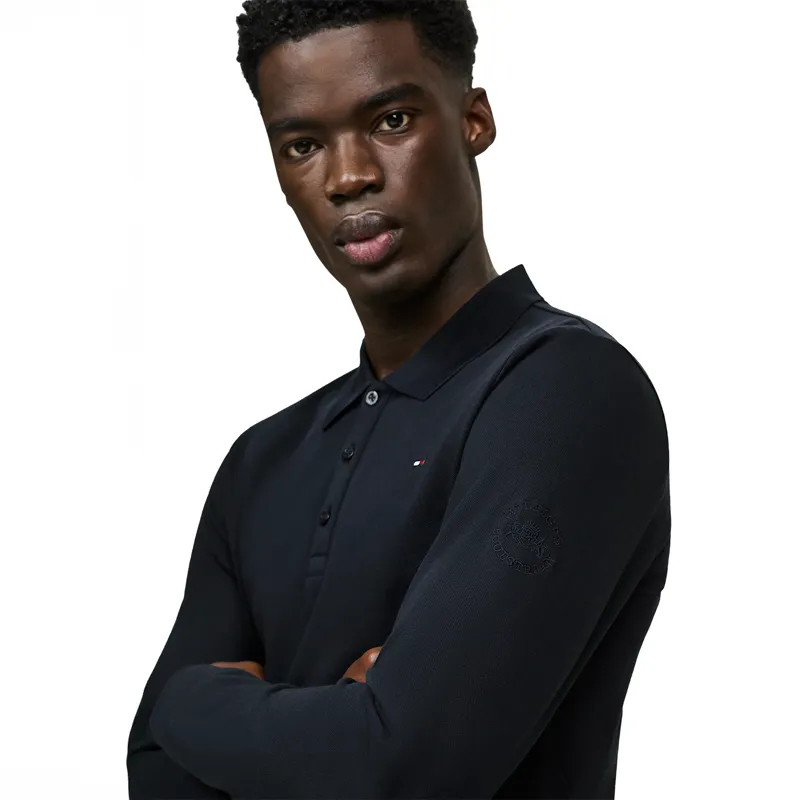 Tommy Hilfiger Erwin Mens Long Sleeve Polo Shirt - Desert Sky-3