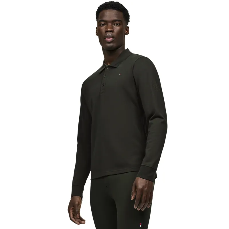 Tommy Hilfiger Erwin Mens Long Sleeve Polo Shirt - Pine 