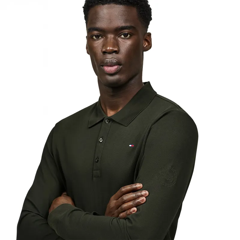 Tommy Hilfiger Erwin Mens Long Sleeve Polo Shirt - Pine -3