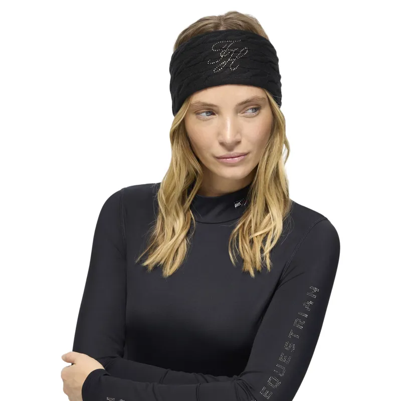 Tommy Hilfiger Maggie Womens Rhinestone Headband - Black-2