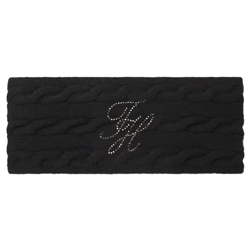 Tommy Hilfiger Maggie Womens Rhinestone Headband - Black