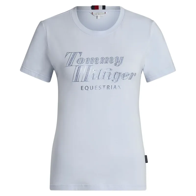 Tommy Hilfiger Malibu Rhinestone Womens T-Shirt - Sweet Blue Pre-Order-2