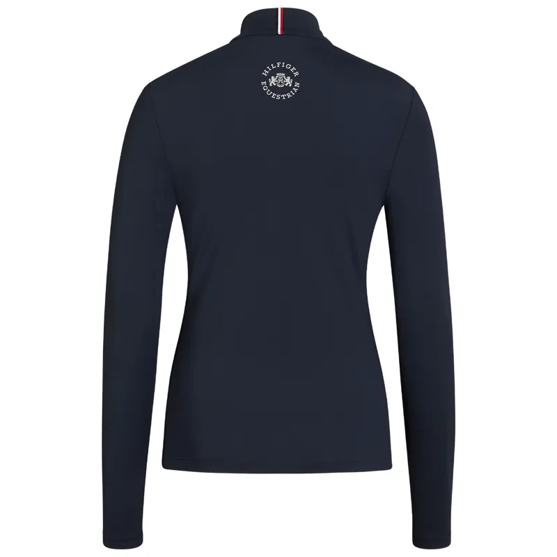 Tommy Hilfiger Milo Womens 1/4 Zip Base Layer - Desert Sky-4