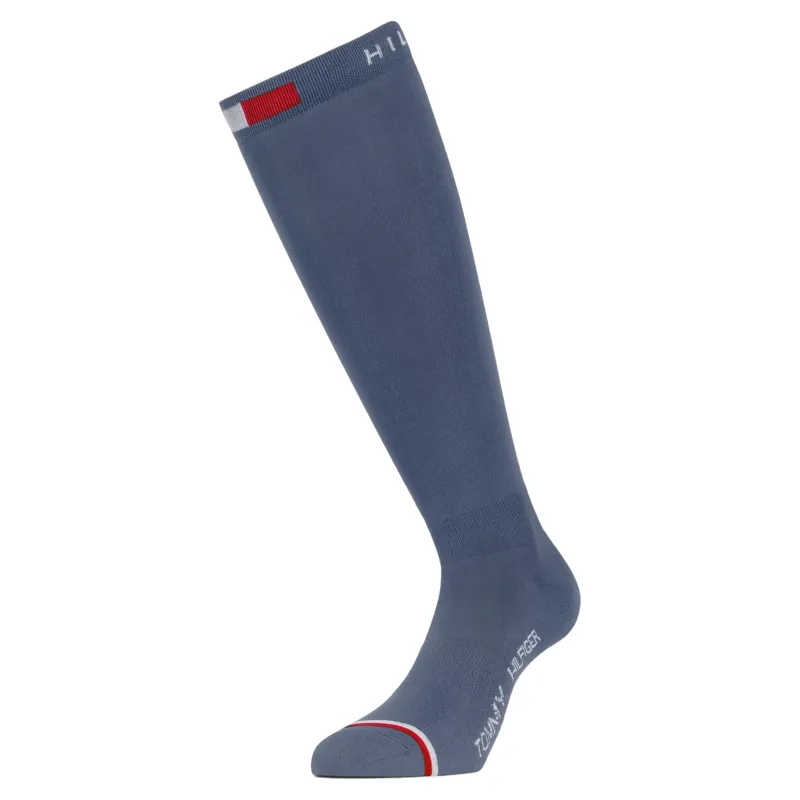 Tommy Hilfiger Newburgh Tall Riding Socks - Faded Indigo Pre-Order-1