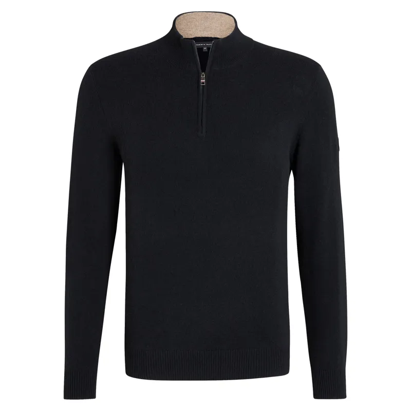 Tommy Hilfiger Oakfield Mens 1/4 Zip Sweater - Desert Sky-1