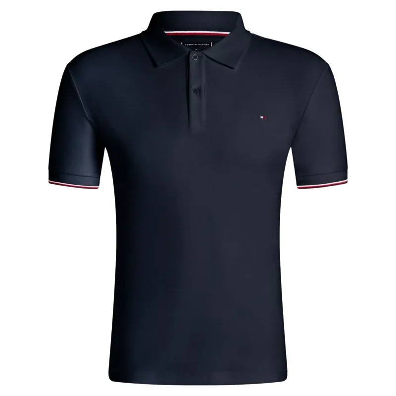 Tommy Hilfiger Pique Mens Polo Shirt - Desert Sky Pre-Order-3